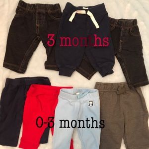 0-3 3 month baby boy pants